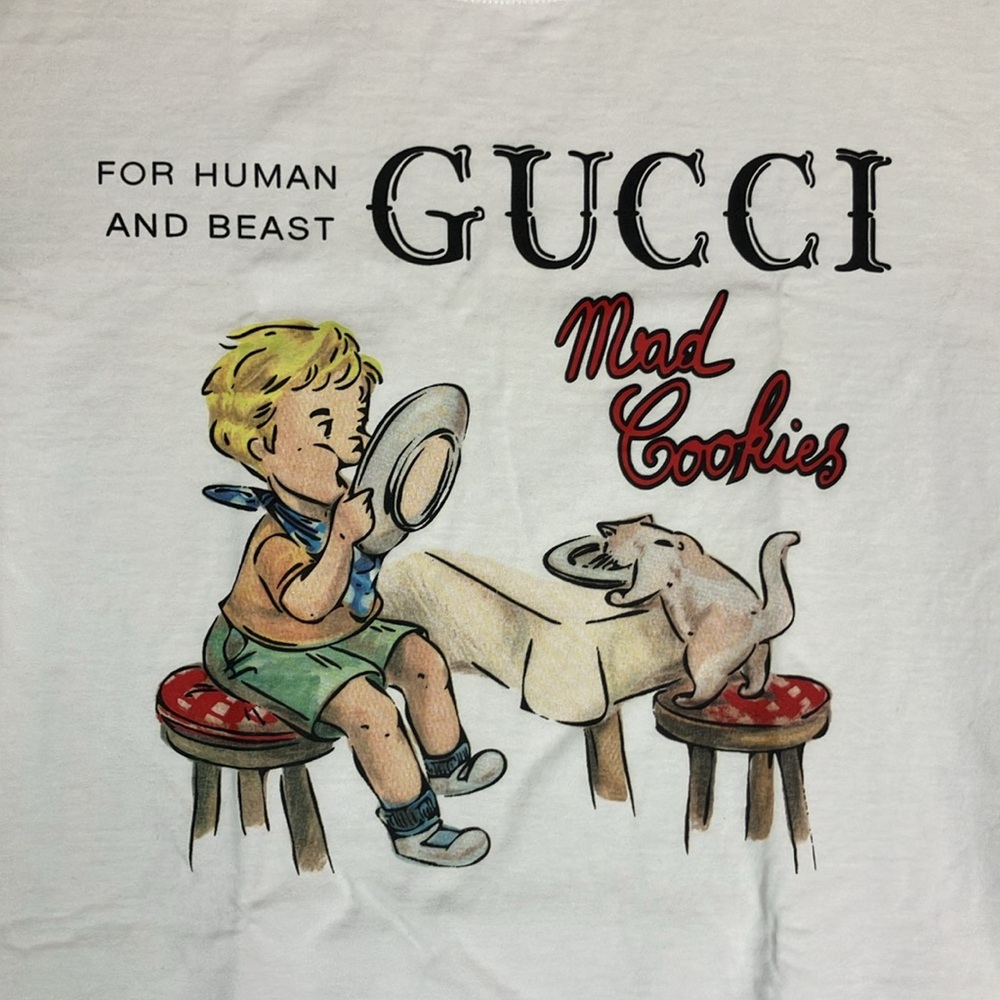 Gucci “Mad Cookies” Designer Graphic Print Short Sleeve T Shirt Unisex sz S - Picture 2 of 16